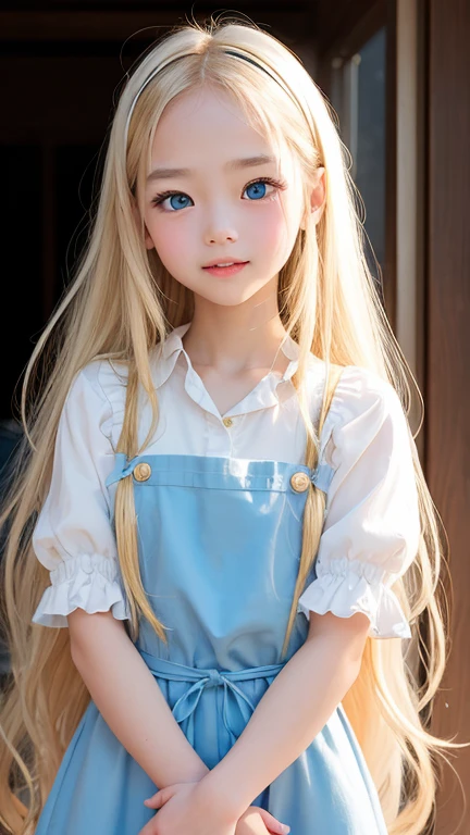 When a man woke up, he was a little Finnish girl who has blonde hair and blue eyes.