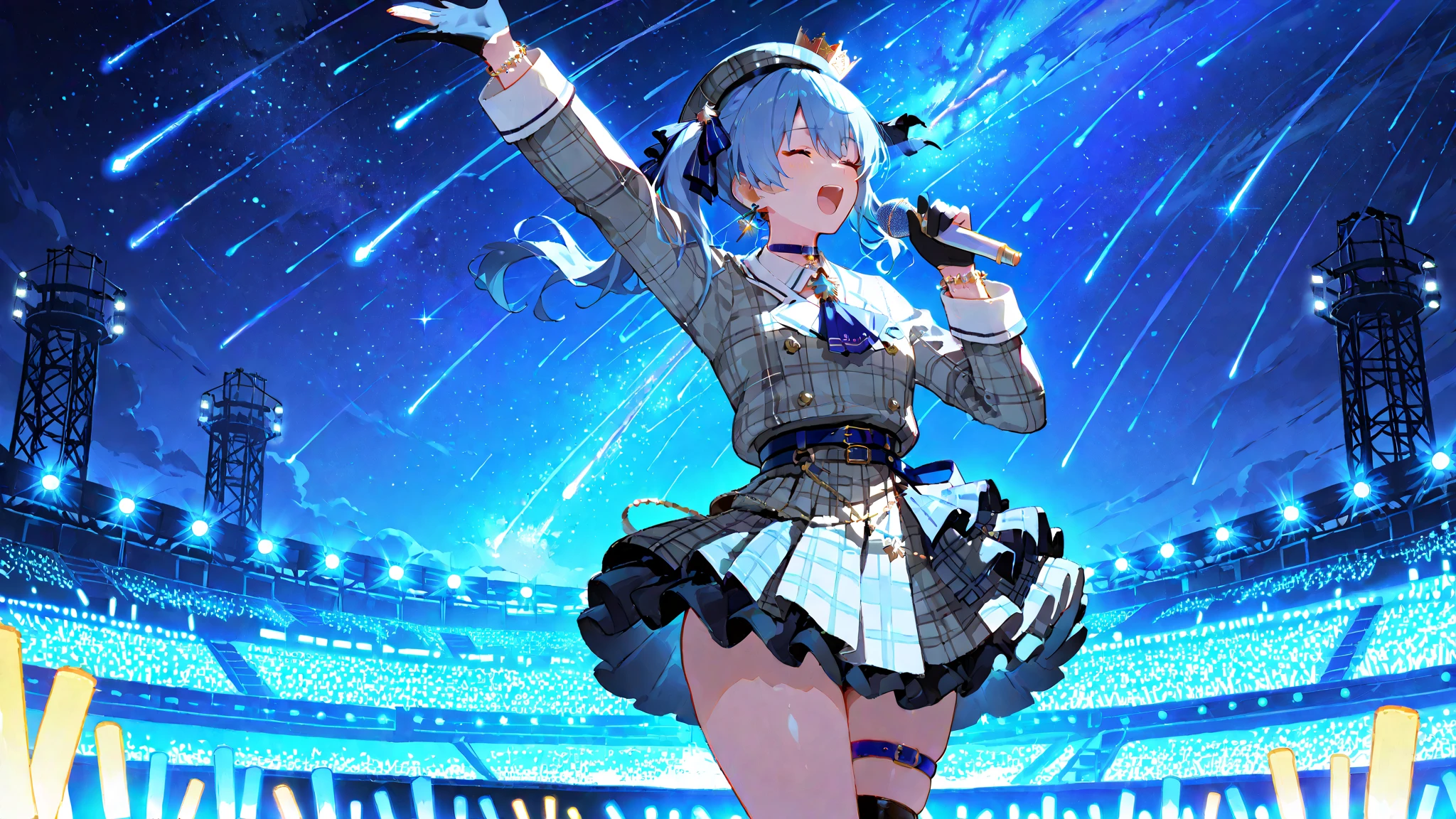 One Girl、mini skirt、超mini skirt、Not wearing、Watching the audience、△ Mouth、Magical girl、Angle from below、Looking Back、Pay attention to the butt、