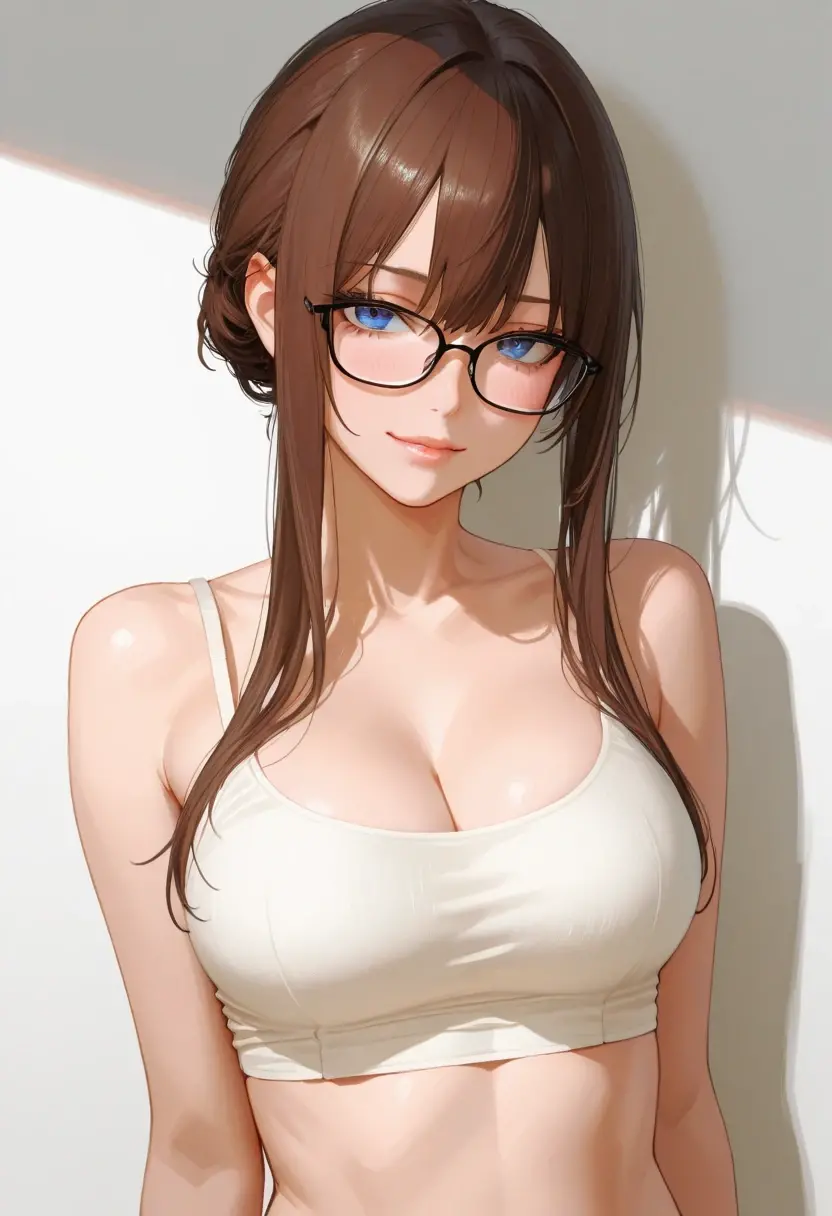 {{{Neon Genesis Evangelion, Mari Illustrious Makinami:1.9}}}, 8k, best quality, ultra-detailed, high resolution, highly detailed CG, clear, top aesthetic, excellent shading, (photorealistic:1.3), high contrast, ultra-fine illustration, shrink rate, beautiful detailed eyes, beautiful detailed skin, realistic skin, beautiful detailed hands, beautiful detailed fingers, beautiful detailed hair, detailed hair strands, beautiful detailed ears, beautiful detailed lips, professional lighting, beautiful detailed background, very realistic background, one girl, 独奏, 25 years old, beautiful woman, (Shiny dark brown hair, Long Hair, Low twin tails), (Wearing red glasses), (She wears a light blue thin hairband.), (Dark Eyes, There is a little green in it), There is cleavage in the chest, Cowboy Shot, Full Body, (blush), Purple Skirt, Girl sitting, Tempting, Reader model,