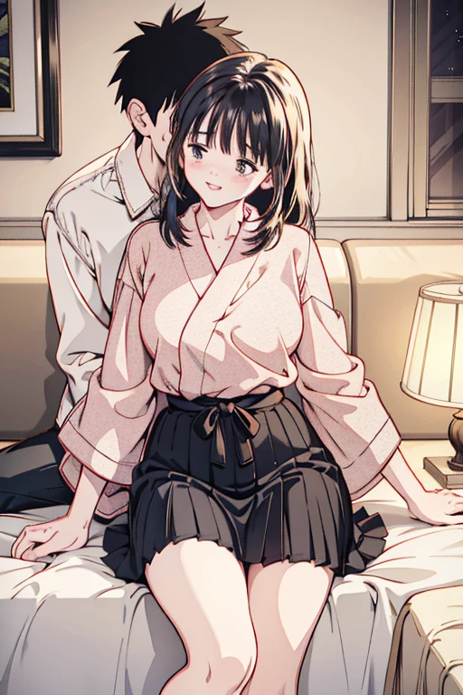 (((1 male:1.3)))、(((1 female:1.3)))、(((A woman wearing a pink towel massage suit is lying face down on a white futon and having her back massaged by a man wearing a short white coat.:1.3)))close up on face:1.3、(((big chest:1.3、brown hair、fluffy wavy hair、bob cut、blow your bangs to the side、round eyes、brown eyes、beautiful woman:1.3、perfect human body:1.3,Highest image quality:1.3,High resolution:1.3,masterpiece:1.3))),(((movie-like scene:1.3))),(((big butt、naked:1.3、Sweat:1.3,sexy look:1.3,Japanese-style room at a ryokan:1.3,night:1.3、Feels good)))、(((Lie completely:1.3)))