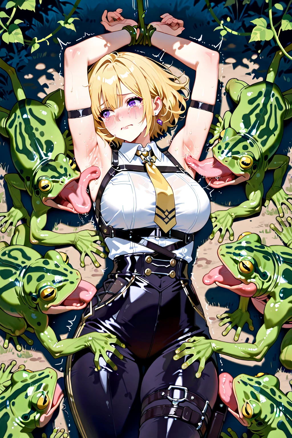 detailed, High resolution，16K,Pubic hair is visible, shortcut, ???????????, Big ???, No good，panties，Look at the viewers,tears，Surprised face，Blushing， Sweating profusely, Muscular, Lower school year，high school girl，Open your legs，Slut，show off，frontage，Spread your legs，squat，???，Urinating、Puffy ???????、Pubic hair sticking out、Female ??????? worm(Caterpillar)