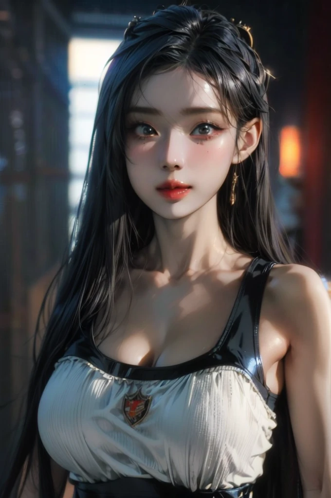 1girl, solo, gray hair, five-strand braid, teal eyes, eyeliner, lipstick, black lips, eyeshadow, (close-up, face focus:1.2), freckles, masterpiece, best quality, cocktail bar, thirsty, shiny skin, profile photo, <lora:LoHA-coloredLipstick_v420:0.9>