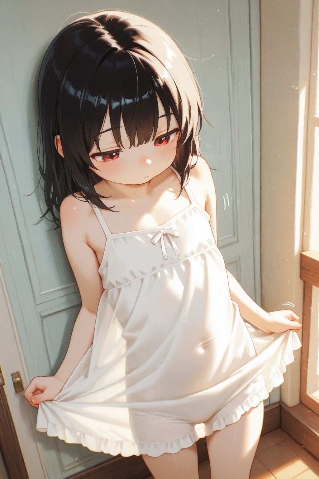 ((smile))、Confused、RAW Photos、(((究極の肖像画masterpiece)))、((世界で一番かわいいgirl:1.9))、UHigh resolution, retina, masterpiece, Accurate, Anatomically correct, Textured skin, Super Detail, Attention to detail, high quality, Awards, 最high quality, High resolution, 1080P, High resolution, 4K, 8k, 16K、blue sea、Wide sky、deep sandy beach、girl、1people、cute、8k,masterpiece,Japanese,9-year-old girl,from the front,とてもcute:1.3,smile,Innocent face,Calm Eyes,Childish,Small breasts,T-Shirts,Short sleeve,Short skirt,semi-long,noon,bright,One cherry blossom,Beautiful shaved pan:1.2,Nipples pumping:1.1,beautiful pussy line,(((perfect pussy, pussy Close-up:1.1))),(((Tempting erotic pose:1.2))),(((A girl with a surprisingly cute face:1.5))),,(((女性のためのsexyな花の刺繍のlingerie,transparentなEroticな下着,lace babydoll dresses,セックスのためのNightwear,Porn Clothes))),,(Black hair bun ponytail or black hair bun twintail)
,(((Women's Nightgowns,Nightwear,sexy,transparent,lingerie,Big sleeping bag,White long sleeve,Erotic))),(((sometimes moresometimes とてもSmall breasts:1.4))),(((sometimes moresometimes very flat chest:1.4))),((((sometimes moresometimesとてもちっぱいな胸:1.4))),(((Sometimes more sometimes, a young heart:1.4))),(((Sometimes moresometimes young vagina:1.4))),(((Sometimes more sometimes a young face:1.4))),(Sometimes breast milk comes out:1.3),(((Cum on face:1.5))),(((Very sexy swimsuit with holes for sex))),(((A man inserts his penis into a woman's vagina in bed:1.5))),