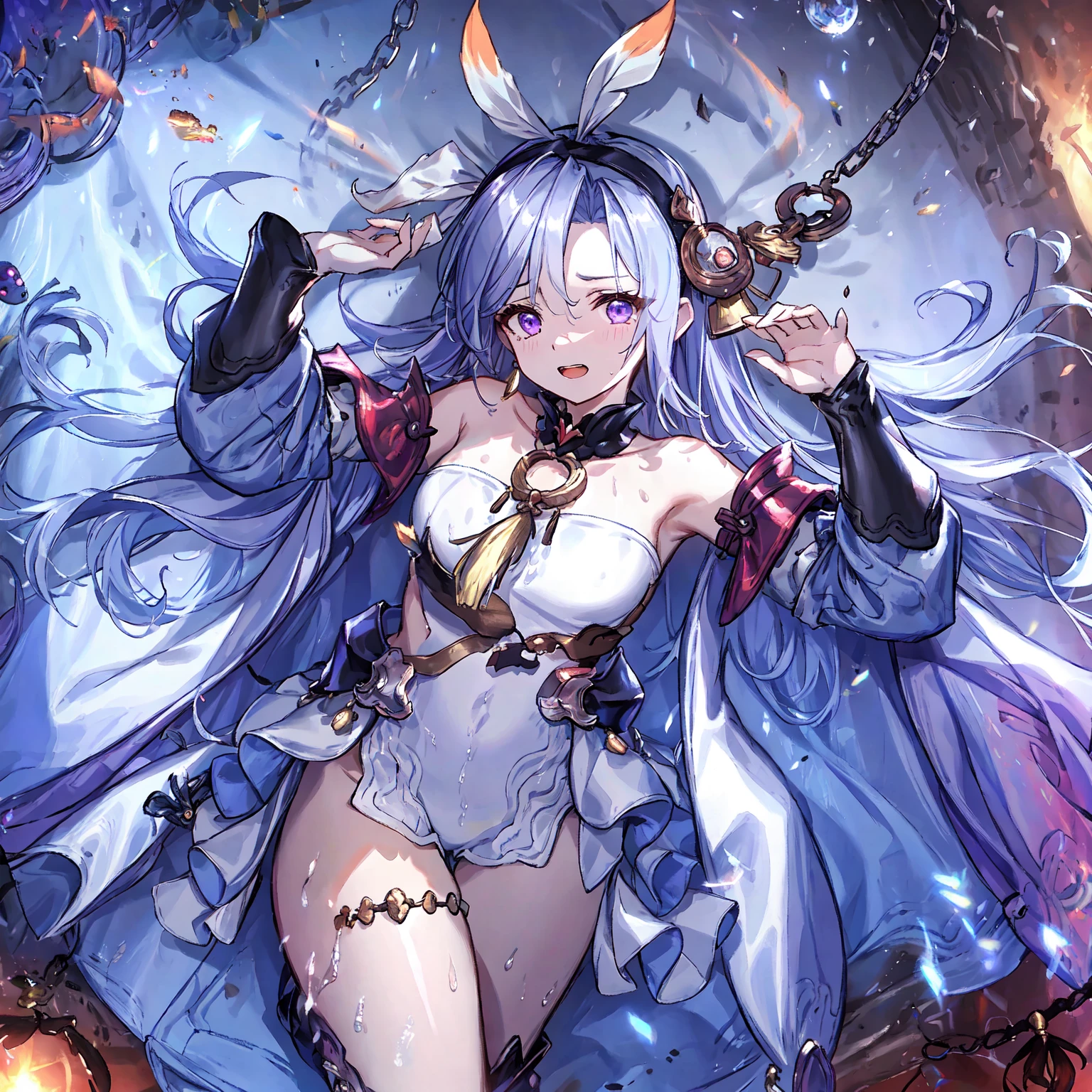 ((Above the shoulder，facial closeups))， Bigboobs， looking at viewert， ultra-realistic realism, Ghibli-style colors,  Ghibli-style colors, japanese manga,  Standing Picture, angle of view,  foreshortening, foreshortening, 8K, super detailing，All women have big breasts,Endless realism, cellshading,，character sheets, reference sheet, Standing Picture, 8K, super detailing, 1080p, Women's HD，femele, 16k, A high resolution, Best quality, high high quality, Anatomically correct, tmasterpiece, Acura, hyper HD，as elegant as a swan，unreal-engine， Ghibli-style colors,   japanese manga,  Standing Picture, angle of view,battle armor，ssee-through，Lace skirt，Blue hair，Red-eyed，Sexy big breasts，Transparent tulle clothes