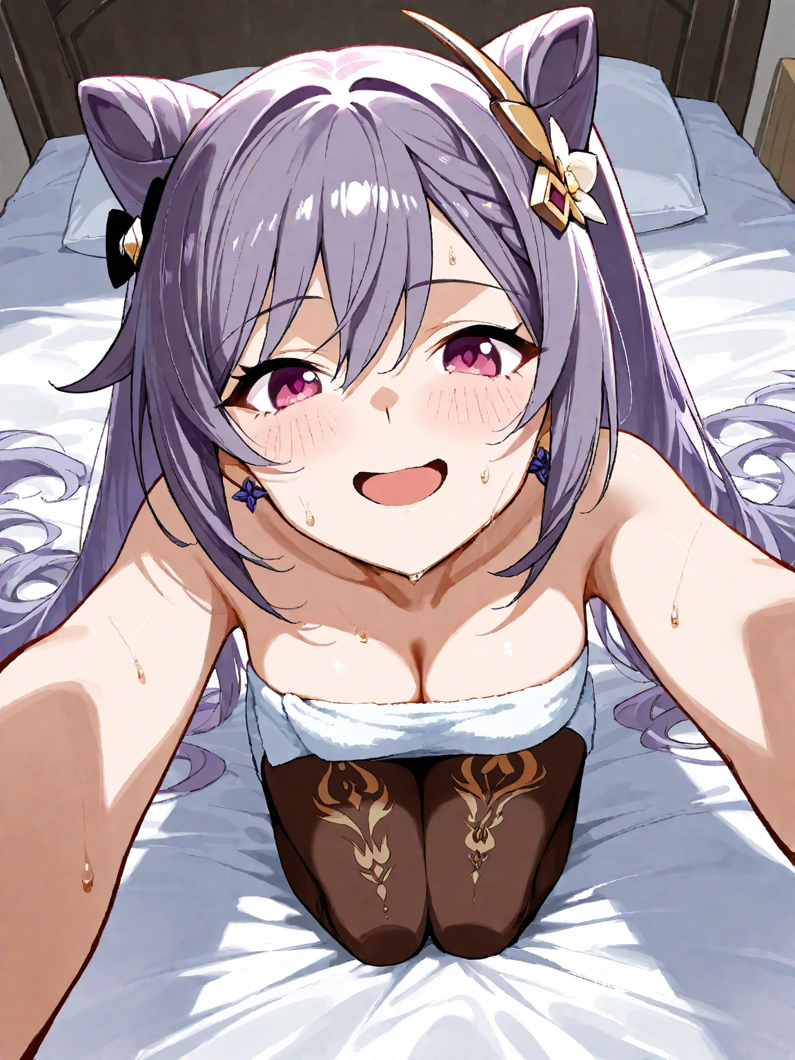 NSFW,koneko toujou (dxd),Gray Hair,short hair,(Belly dance:1.5),(Face Veil:1.3),(Embarrassed:1.5),blush,(Estrus:1.3),(sexual excitement:1.5),(Ecstasy face:1.5),(orgasm:1.3),(Perfect hands),(Perfect Anatomy),(masterpiece),(highest quality),One man,(Doing sex:1.5)