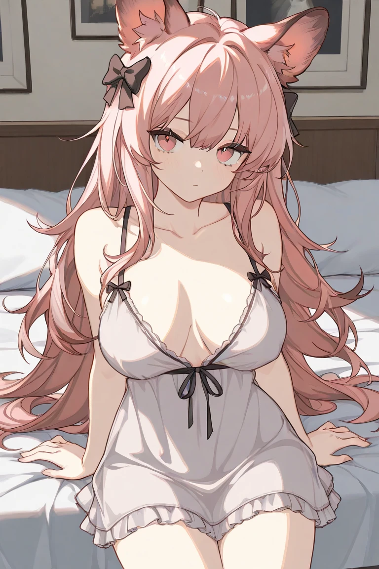 (Masterpiece, best quality), best resolution, (3 heads:1.5), 1 woman,Yes, Miko., pink hair, girl fox ears, green eyes, open mouth, drunk, surprising, confused, White oversized t-shirt, Look at yourself in the bathroom mirror..., Close-up shot from a DSLR camera, (8ก, 4K, Masterpiece),(Masterpiece, best quality), best resolution, (3 heads:1.5),Arms separated,arm circle, (Put your hands on your head....), (lower hand on ankle), (lower hand on leg), Full content in the frame, full body view, (four arms),(Multi-arm),(many hands), รูปร่างเพรียวบาง Masterpiece,best quality,best resolution,1 woman,many heads, upper body, smile, Facing the audience,big breasts,simple background,Beautiful face,Beautiful hair,beautiful eyes,beautiful body,Beautiful hands,conjoined twins