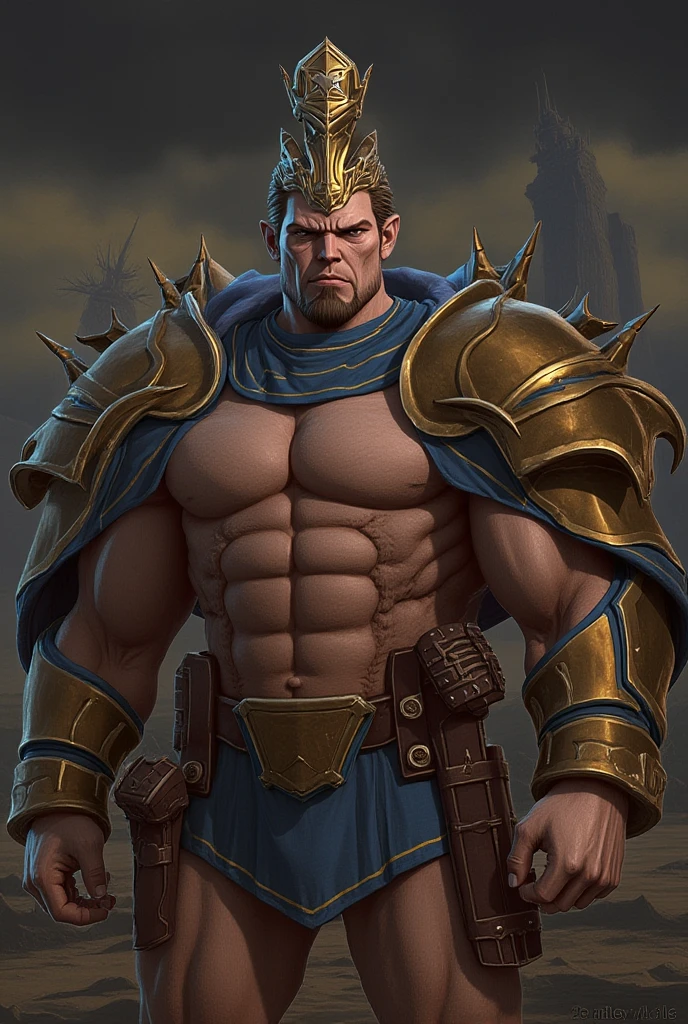 burly virile hairy elf, in a suit of armor, a himbo muscle daddy, middle-aged dilf, hirsute, overmuscular and musclebound, bulging veiny muscles, a warrior's build, a bodybuilder's physique, long bushy and a thick mustache, a square jaw, handsome and dreamy, grey hair, a knight clad in full armor