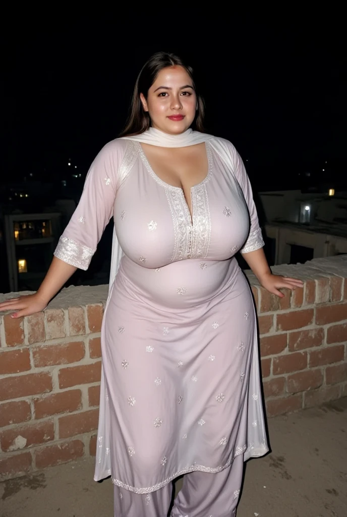 ((best quality)), ((masterpiece)), (detailed), Elegant Indian woman with curvy body and big  in a flowing dress, confidently posing amidst a vibrant cultural scene, in a colorful cafe