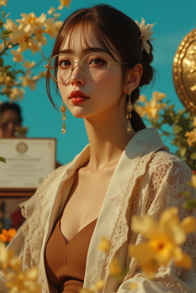 1girl, cheerful girl, carefree and happy, smiling, laughing, The girl is wearing a beautiful dress, the girl's eyes are bright and sparkling, very beautiful, cute and sweet 