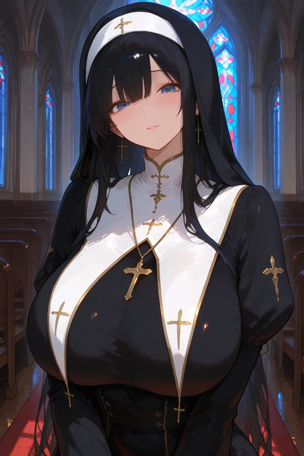 pieces fly、masterpiece、highest quality、Super detailed、High resolution、High resolution、8K portrait、Unity 8k壁紙のHigh resolutionCG、unity 8k wallpaper、cute type little:1.5、:1.5、Highly detailed CG unity 8k wallpaper、realistic、real person、cute type little、 portrait photography、shiny skin、High resolution、(16 years old:1.2)、(1 girl)、beautiful clear eyes、very detailed explanation、delicate face、nice lips、slender body、Same with big breasts thin waist、thin legs、(church:1.6)、1 girl, cute type, perfect face, seriously, (blush:1.5),((There are a lot of people nearby:1.4))
Same with big breasts,((Scapula:1.2)),(((clothing lift:1.5))), (((I have nipples))), Detailed description vagina,show vagina,spread legs,spread ,((cum in vaginas:1.3))