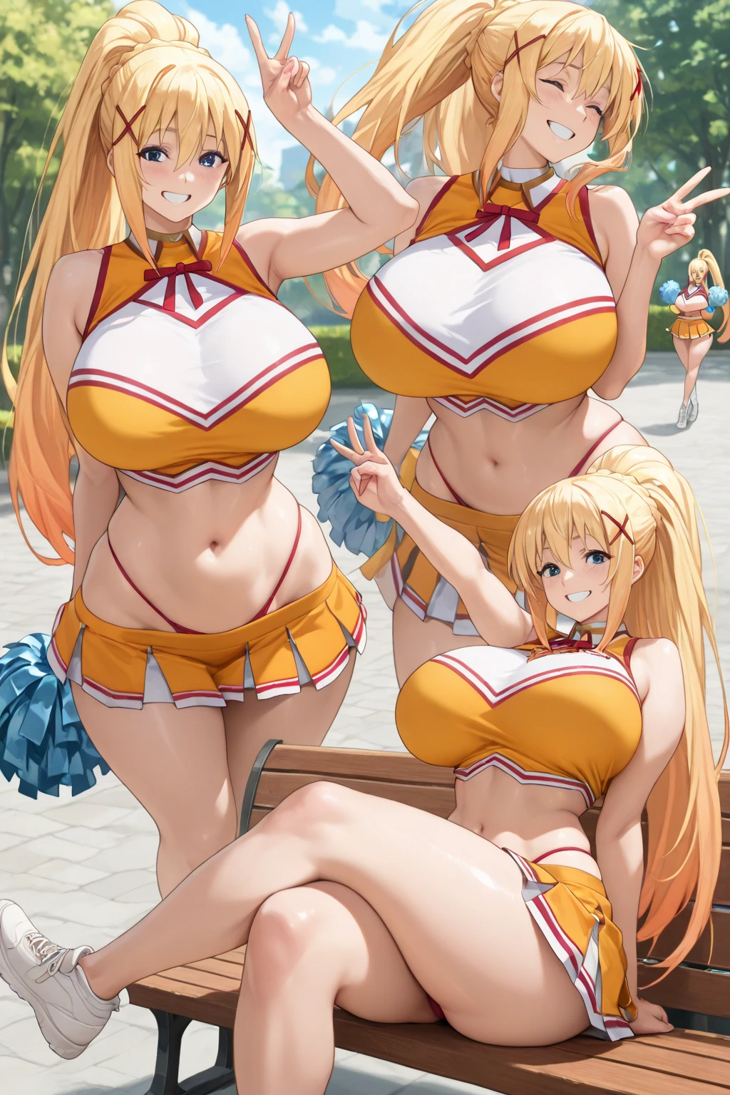((2girls:1.3)),((moe style:1.3)), ((futanari:1.3)), ((erection below clothes:1.3)), ((short skirt:1.3)), ((concert:1.3)), ((standing:1.3)), ((turtleneck:1.3)), ((band:1.3)), ((underboob:1.3)), ((penis:1.3)), erect nipples, ((large breasts:1.3)), ((perfect face)), ((extremely cute:1.3)), ((masterpiece:1.3)), ((8k)), ((best quality:1.3)), ((beautiful)), ((extremely detailed:1.3)), ((score_9:1.3)), ((score_8_up:1.3)), ((score_7_up:1.3)), ((absurdres)), AddXL