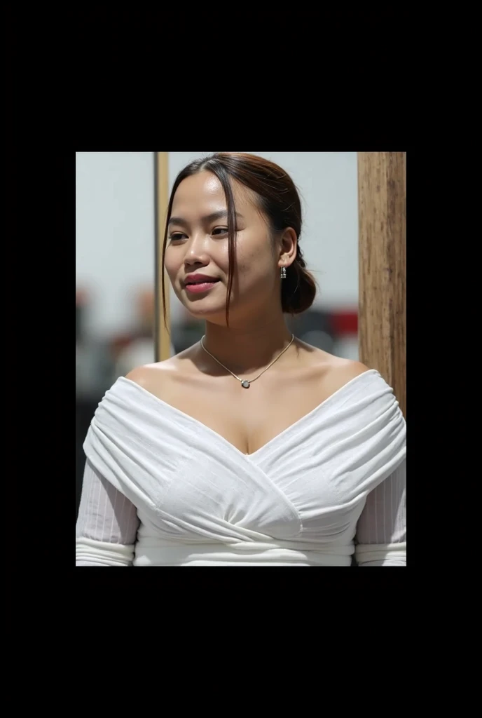 One Woman, (High Resolution, Masterpiece, Top Quality, High Detail, Official: 1.4), (Realistic: 1.2, Hyperrealistic: 1.1, Photorealistic: 1.37), (Sharp Focus: 1.4), Depth of Field, Physically Based Rendering, Sadistic, (Curly), Wavy Hair, (Plump))), (Large), (Plump)), (Exposure), (detailed description of hair), (detailed description of the face), (detailed description of the body), (white and translucent muscles), incomparable beauty, (extreme beauty), (fat Korean evil goddess), long legs, (red leotards and tights all over the body: 1.4), (tiaras, black chokers, bracelets, bangles, headpieces, jewelry, gloves, lipstick, rings, succubus, dark heroines, villains, Red boots, chain belt, dark princess: 1.5), (viewer, evil smile, rogue warrant officer, dark character: 1.5), large cleavage, (45 years, : 1.4), (heavy, fat body: 1.4)), outdoor, city, outdoor battlefield, concrete wall, surveillance, makeup, (lipstick: 1.1), (eyeliner: 1.2), mascara, eyeshadow, from below, Panoramic view, (plus size model), (red lip), ( looking back)