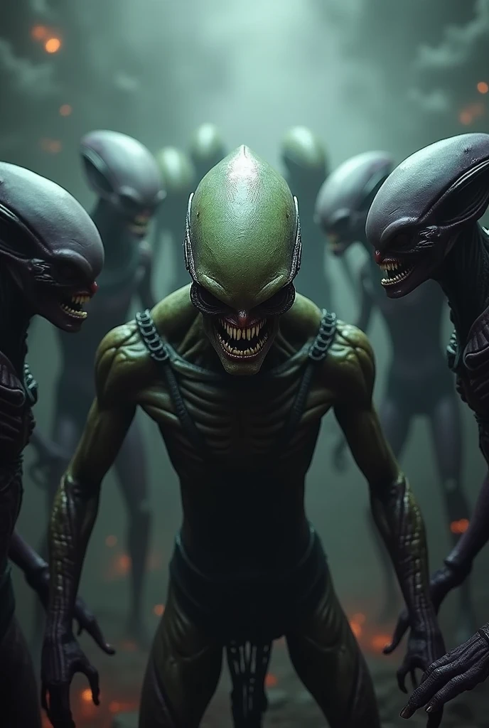 screengrab of 1980 movie of a alien god , a person with a face painted with a skull and a mohawk robotic, an army of aliens, a cinematic SCI-FI environment at background
<lora:sdxl:0.9> <lora:scifi:0.8>, horror movie xenomorph screaming by Diane Arbus taken by Joshua Hoffine taken by Rick Jones, cinematic film stil . shallow depth of field, vignette, highly detailed, high budget Hollywood movie, bokeh, cinemascope, moody, epic, gorgeous, film grain, grainy