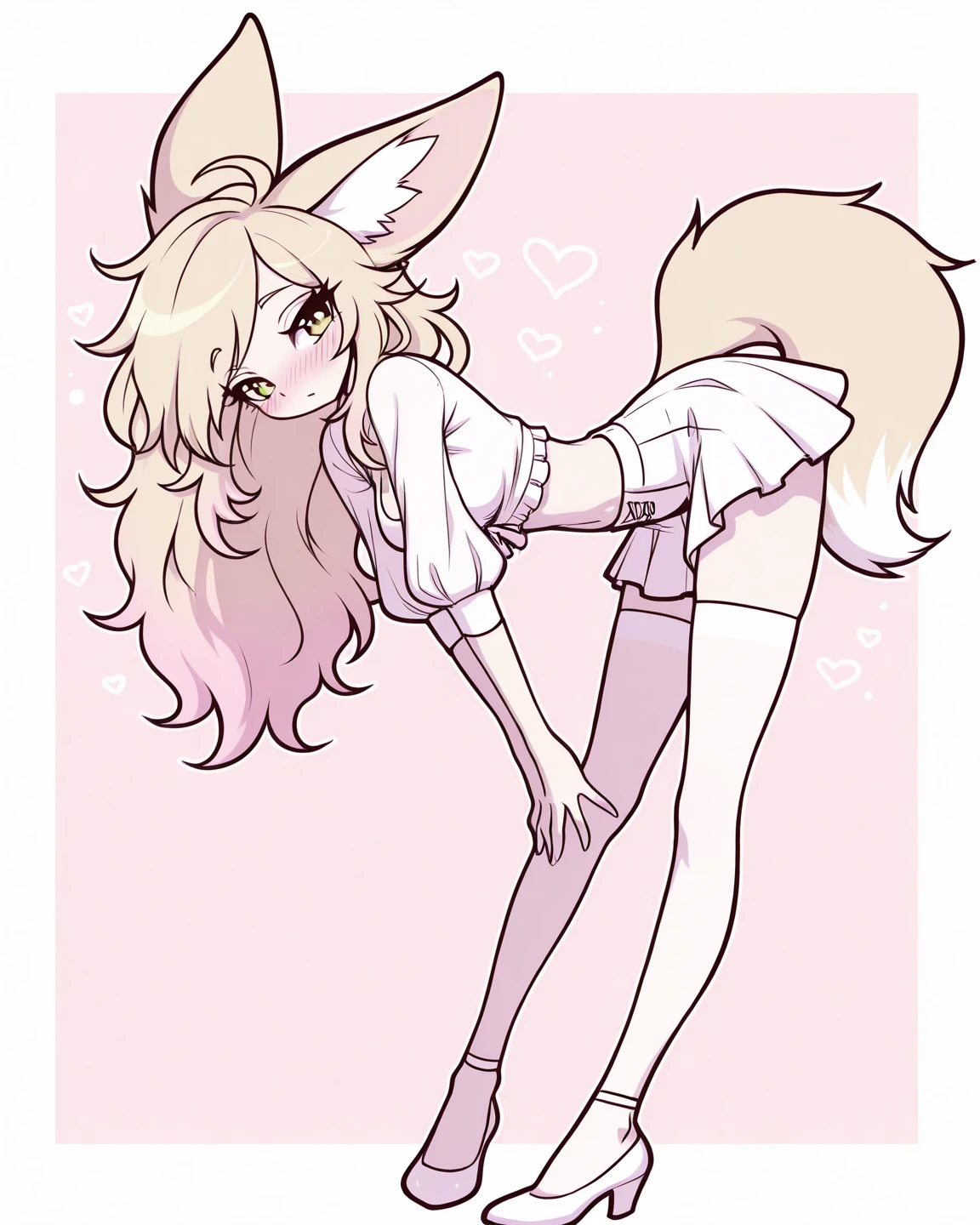 (((e621))),by whisperingfornothing, by teranen ( masterpiece, best quality1:1), sensual, solo, Perfect face, (((Spicies:rabbit))), 1sissy , fluffy; (((Femboy))),small breasts, Blue eyes, cute expression, perfect anatomy, beautiful scenery, detailed face , ultra detailed, best quality; Pink lace dress , stockings ,in park ,looking at viewer, sexy, , (Dynamic pose:dancing ), furry, ((penis)) Premature