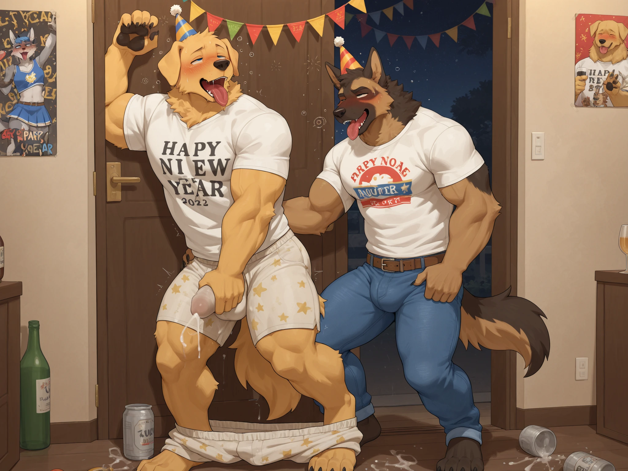 ((best quality)), ((masterpiece)),Wolf Furry ,Blue Fur wolf, Furry bara, huge pregnant belly ,Handsome , Good Looking , Smile , blush , Wearing Black Cap , Naked , Huge Cock , (Cock Details) , (Cum Everywhere) , Messy Cum , (riding dick) , Dick In Butt , (Cum in butt) , (Gangbang by other) ,(Ultra details), Night , playground (image details) , 4k , ((milk from chest))