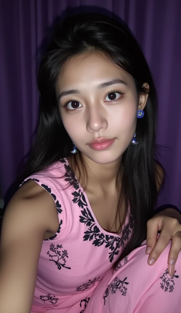 (masterpiece,best quality:1.4),(8k,raw photo,photo realistic:1.2),(shiny skin),detailed skin,detailed face,detailed eyes,Sparkling eyes:1.3,Symmetrical eyes,Detailed Background,detailed hand,1girl,natural make-up,((cute teen)),(cute Fancy room), natural breasts,young trendy hair,  ((Teen average breast)),(((Wacoal brand silk bra,))),((shiny cleavage)), (very beautiful cute), (beautiful asian), small round breasts:1.2, girl cute-fine-face,,Cute smile, (super detailed Wacoal brand design,trend),,upper body,nsfw,sexy Instagram style,,face of the Golden Ratio