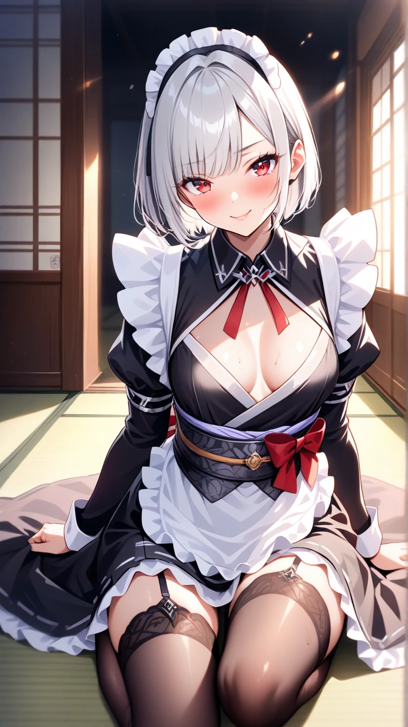 (Masterpiece, Best-quality, RAW-photo, Ultra-High-Resolution, Photorealistic, Very realistic human skin, Perfect and detailed human fingers, Sense of reality, Anatomically correct, NSFW),
(Thin waist and busty style body, Cleavage, teat, 17-years-old, Realistic Japanese girl, short height, turn the body forward, Angle from below),
(Countries, Round face, Black hair, Black eyes, Moist and Mellow eyes, Short bob cut, bangs, Down-slating eyebrows, one little earring),
(smile, See photographer, look at viewer:1.2),
Natural lighting, shorts, No panties,No bra
(just the two of us)
perspective from above、Very large breasts、Exposing the breasts、Bare your breasts、Nipples、Pleated skirt、mini skirt、Off-the-shoulder dress、Love juice