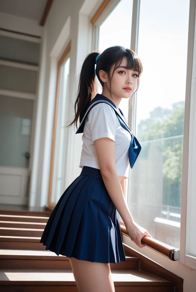 (masterpiece, Highest quality:1.2), 8k, 12 year old girl in full nudity, 85mm,Official AR RAW Photos, Super slim slender beautiful girl, (She pulled up her navy blue short skirt、下Half BodyFull nudity、Short sleeveの白シャツ、Show me your ears、????? girls photoshoot、Full nudity, Cute Face, close, Half Body, It was a race, Gardenia, beautiful girl, , Thighs, Short sleeve, Station platform、 Looking at the audience, No makeup, (Big smile), Film Grain, chromatic aberration, Sharp focus, Face Light, Bright lighting, 10 generations, Detailed face, Background Blur, (Dark red tie:1.1)、((((((A 12-year-old girl with her skirt rolled up))))))、((((((12 year old full nudity schoolgirl)))))、Tight waist、Embarrassing pose、Shy and nervous girl、 sad face