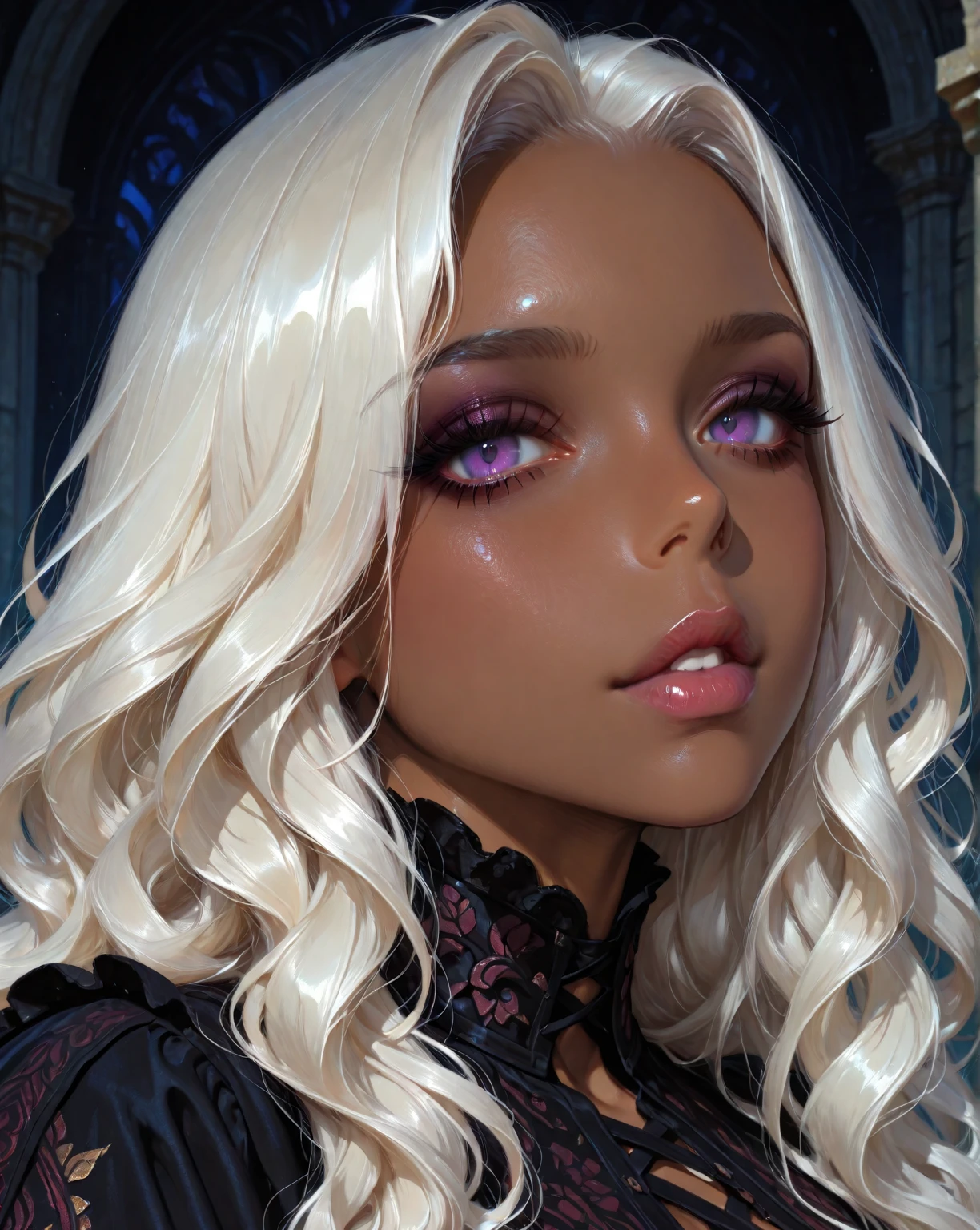 un primer plano de una mujer con cabello largo y vestido rojo, pelo blanco rizado, pelo rizado plateado, pelo blanco y rizado, ava max, pelo largo magenta, doja cat, pelo blanco largo y ondulado, pelo largo plateado, pelo plateado rizado, pelo largo plateado, pelo largo blanco ondulado, pelo largo platino, pelo largo y liso plateado, cabello largo trenzado rizado plateado