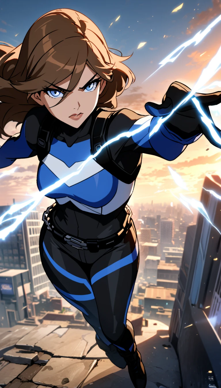 Female ,Hero, City background