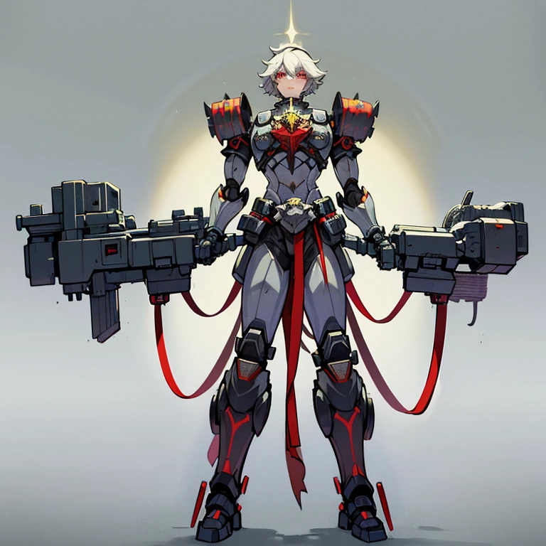 <lora:pytorch_lora_weights:1>,(score_9,score_8_up,score_7_up,score_6_up), BREAK,
jijia, 2d, anime, 1girl, weapon, solo, shield, holding, holding weapon, standing, full body, red eyes, mask, breasts, small breasts, shadow, mecha musume, navel, long hair, gradient, holding shield, joints, gradient background, robot joints, armor, headgear, grey background, looking at viewer, bodysuit,a robot standing with a sword and shield,a cartoonish looking robot with a sword standing next to a shield,<lora:jijia-pony-Tanger:0.7>, beautiful color, detailed, aesthetic,amazing quality,