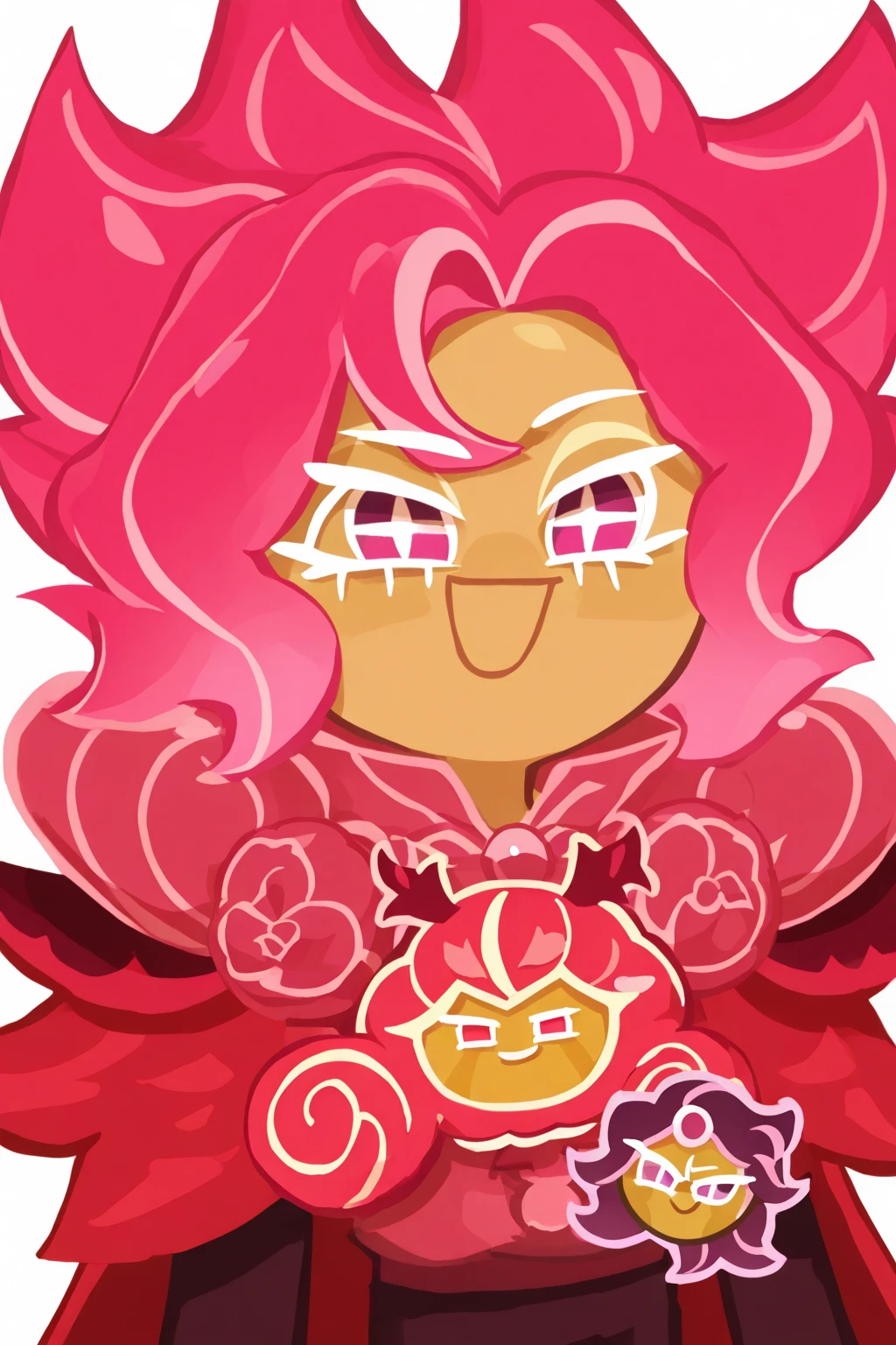 glowart: 1.0), (bright, sketch, drawing: 1.0), 1girl, bangs, red eyes bright relucent light in hair, blush, collarbone, hair between eyes, long hair, looking at viewer, bra, open mouth, pink hair, portrait, shiny, shiny hair, side ponytail,
