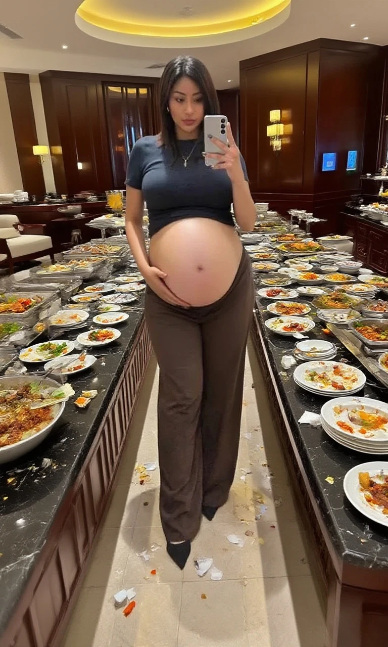 ((1 mature mother and her young son at kitchen, cooking:1.4)),Delicate details on the lips,a milf,artstationh trend,intricate face details,curvy physique,(thick body),vibrant,4k,12k resolution,seductive,  mom boy seductive ippo makanaochi, (( hijab, long Sleeve , maxi dress,  slim body,  slim leggs : 1.2)