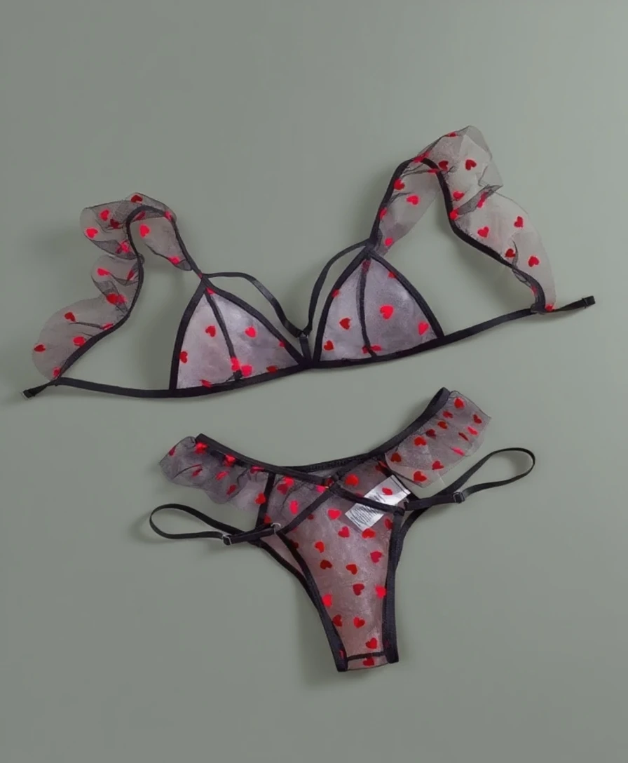 Veronica Lake wearing sexy heart print yoga clothes and smiling