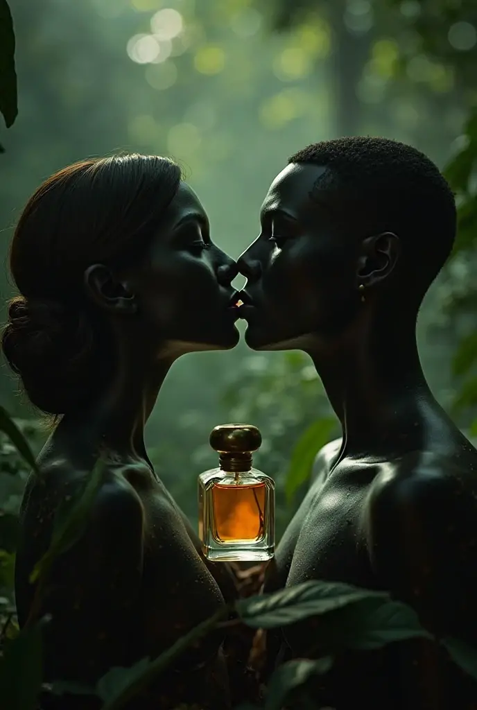 south african coloured man spooning coloured woman 
