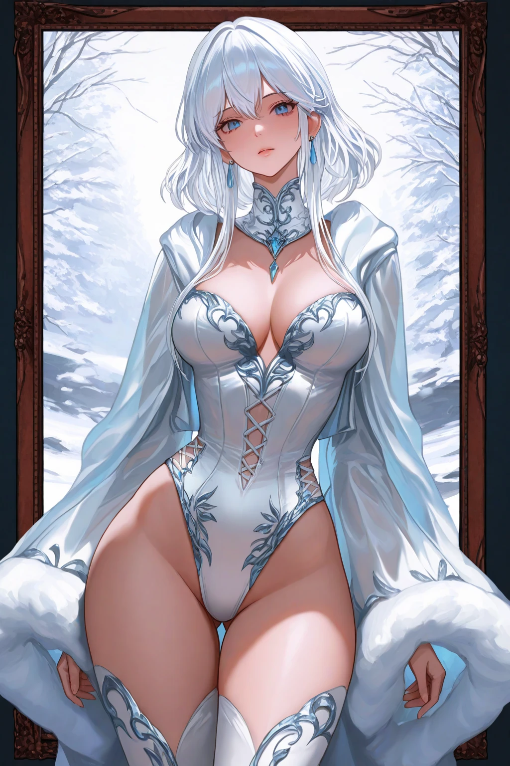 detailed snow wolf, snow wolf portrait, snow white wolf, winter wolf, wolf in the snow, white wolf, majestic snow wolf, beautiful snow wolf, detailed snowy wolf, (best quality,4k,8k,highres,masterpiece:1.2),ultra-detailed,(realistic,photorealistic,photo-realistic:1.37),extremely detailed eyes and face,longeyelashes,detailed fur texture,depth of field,dramatic lighting,cinematic composition,mist,cold atmosphere,blizzard background