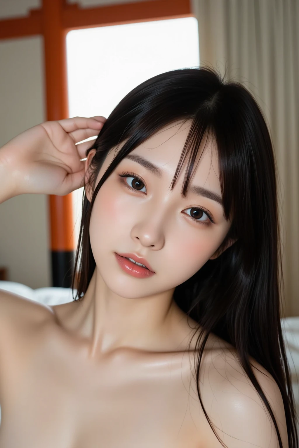 nsfw(high resolution, ultra highres:1.3), (RAW photo:1.2)8k,realistic, professional photorealistic, extremely detailed, finely detail,(shiny skin, detailed skin, real skin, fair skin:1.1), professional lighting, sharp focus,(symmetric eyes,symmetrical clear eyes:1.3), young japanese idol,kawaii,cute,no make,double penetration,erection,facial,fellatio,gangbang,heterosexual,multiple boys,multiple penises,pov,testicles,
MGMF,indoors,on bedbukkake,semen,,cum,fluids
