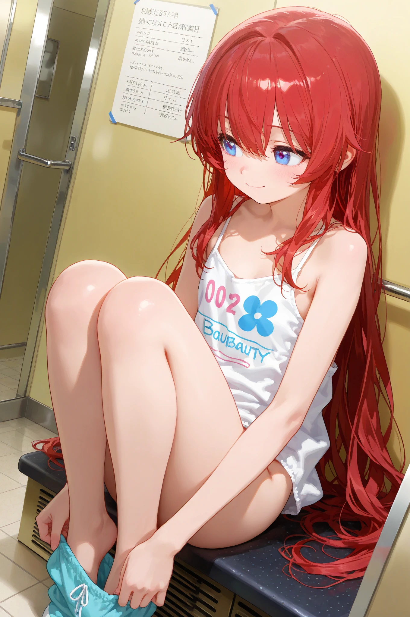 (dynamic angle),in the bathroom, Shower, splashing, rim light, beautiful lighting, strong light,pale Light orange Hair, long hair, twintails, hair ribbon, girl1,
spreads her legs, completely nude, (small nipples:1.2), (small areolas:1.2), kawaii, cute, pale purple eyes,(shy), (blush),(light smile),vulgarity, orgasm face, sweat, perspired, drooling, drivel, saliva, love juice,