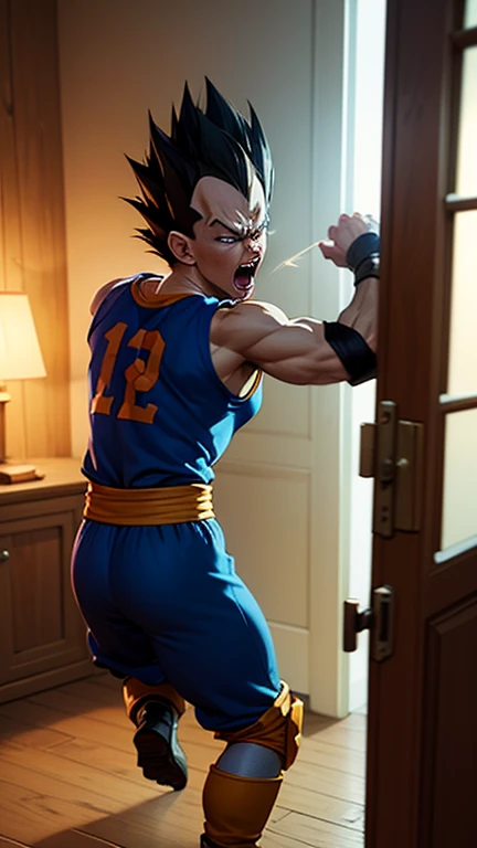 45 yers old,Vegeta,Shirtless,Tong,Bulge,onbed,exaggerated poses,black long socks,Thin,musculature,lbeard,fortitude,artwork of a,tmasterpiece,k hd,an look of enjoyment,Pink lace tong,Kneeling and begging for mercy