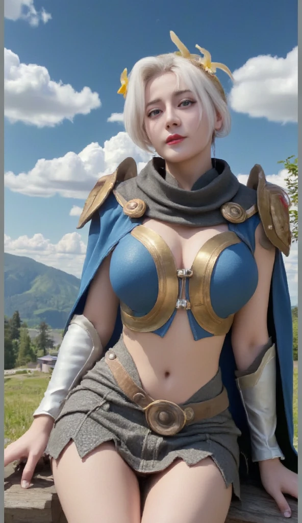 topless  ([alizee|emily 18]:0.9), solo, light blue hair, closed eyes, (pilot:0.8), 
middle shot, thepit style,  sexy, realistic, real life, 
depth of field, [medium breast]
she's seen in the grimy trailer,snow-capped mountains,regal outfit with gold and amber detailing, high fantasy, Getty Images, Boubou, long hair, 
detailed background, cold, (puny:0.8),