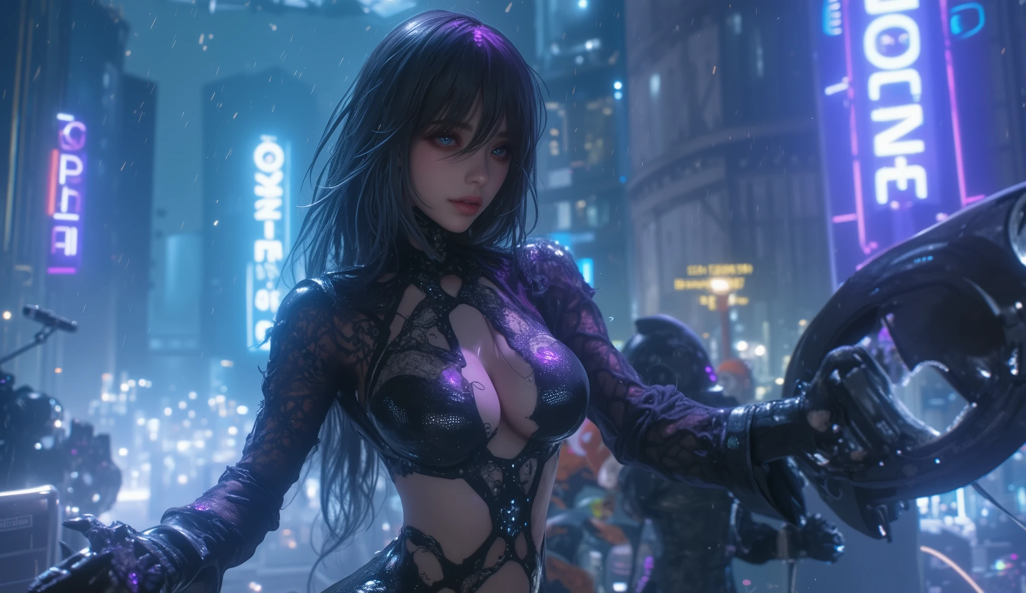 On all fours, crawling on hands and knees, Wind, Full body portrait, bokeh, ((absurdres)) demonic succubus, electrical discharges, lightning from her hands, ((perfect whole body)), action pose, combat stance, ((ultra photorealistic)), Top quality, ((Photorealistic)), ((16k UHD)), High Definition, Unity 8K wallpaper, high res, ultra sharp, ((masterpiece)), best quality, ((intricate details)), busty, curvy hips, sheer lowleg panties (((detailed eyes))), (((perfect face))) (((detailed face))), masterpiece, combat stance with legs spread wide apart, highly detailed exquisite character art, melancholy lighting, (((perfectly detailed anatomy))) (((cinematic light))), ultra-realistic, (((1female))), shaved long white mohawk , blue eyes, gothic outfit, tattoo's, busty, see-through mesh panties, torn stockings, straddling over the viewer, legs spread wide open, black lips, hoop earrings, superpowers, weather witch, commanding the weather, wind, hail, lightning, clouds, avalanche, rain, thunder, flying, plump lips,