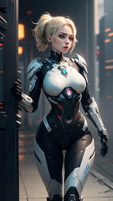 A female snow-white transformed into a robot　Mechanical body　The background is the classroom, UHD, retina, masterpiece, ccurate, anatomically correct, textured skin, super detail, high details, high quality, award winning, best quality, highres