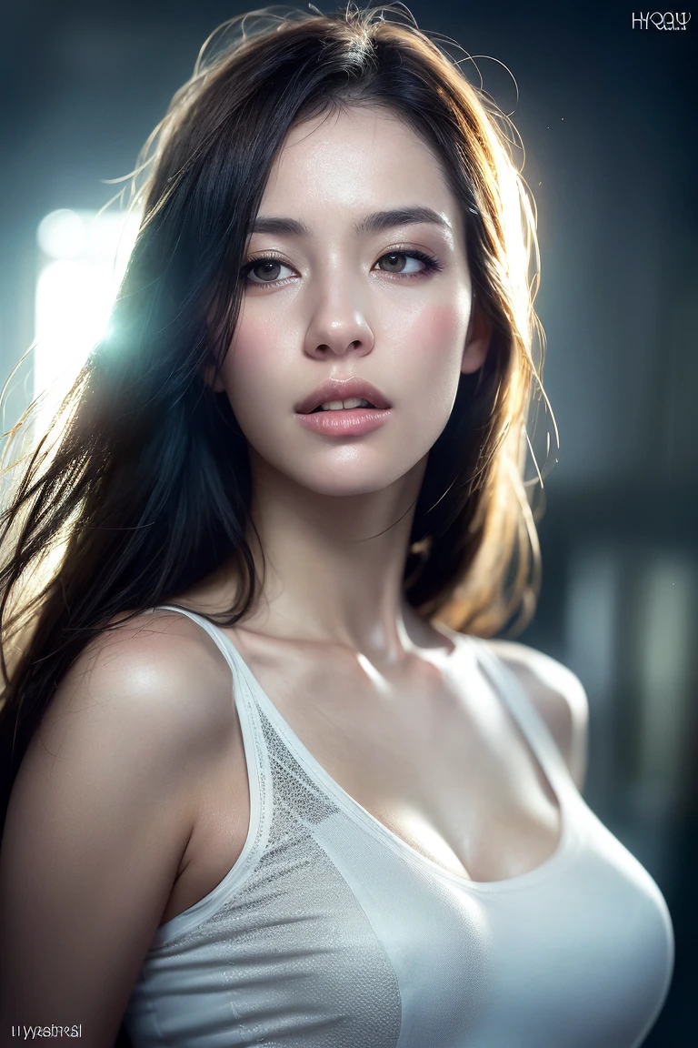 dressed, (photo realistic:1.4), (hyper realistic:1.4), (realistic:1.3),
(smoother lighting:1.05), (increase cinematic lighting quality:0.9), 32K,
1girl,20yo girl, realistic lighting, backlighting, light on face, ray trace, (brightening light:1.2), (Increase quality:1.4),
(best quality real texture skin:1.4), finely detailed eyes, finely detailed face,
(tired and sleepy and joy), (laugh:0), face closeup, t-shirts,
(Increase body line mood:1.1), (Increase skin texture beauty:1.1)