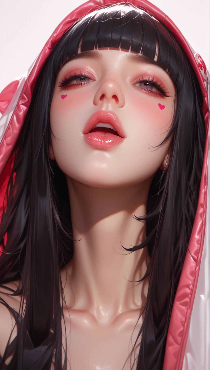 (((blowjob:1.5))),(((lick big dick:1.5))),((a lot of cum shot on face)),Fluid leakage from the crotch,Open her mouth wide and stick out your tongue,(((Nipple ,Breast exposure,toppless :1.2))),Erotic,a short bob,longeyelashes, Obscene,obscenity,fascinated expression,Super Detail, Best Quality, (beast:1.2)Colossal tits,(barechested:1.2) Small moles under the eyes, Big breasts,top-quality、masterpiece、illustratio、extremely delicate and beautiful、extremely details CG、Unity、wall-paper、