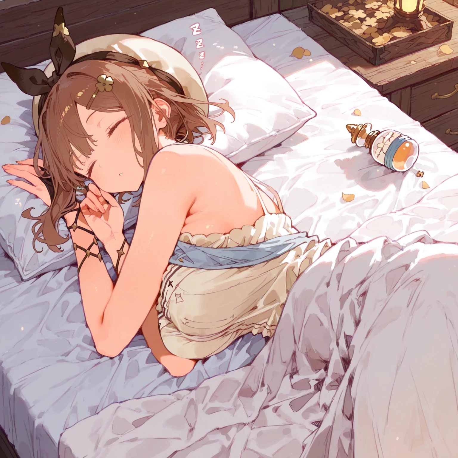 Hallucination, daydream , bokeh , couple , messy room , erotica , fuck inside the blanket , steamy breath , (hide body by blanket) , hug , lying down