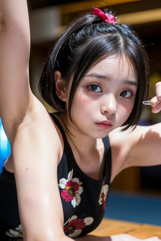 7 years old、Sexual、pubic hair、Sweat、Small breasts、Japanese Festivals
