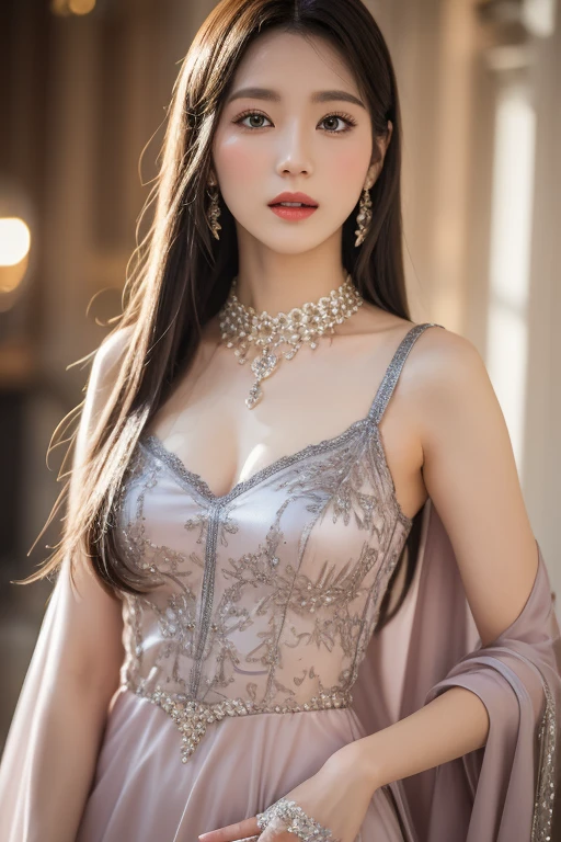 (1girl), princess, long hair, (extremely detailed beautiful face), (Beautiful girl in a princess dress:1.5), (lace dress:1.4), Amazing face and eyes, (The sexiest look), (Best Quality:1.4), (hyper quality), (Ultra-detailed), (extremely detailed CG unified 8k wallpaper), Highly detailed, RAW Photos, Professional Photography, sitting, (A luxurious living room with paintings of girls sex on the walls:1.6), (golden chairs, golden ornaments, dazzling brilliance:1.2), luxurious, gorgeous, famous sexy movie scenes,
