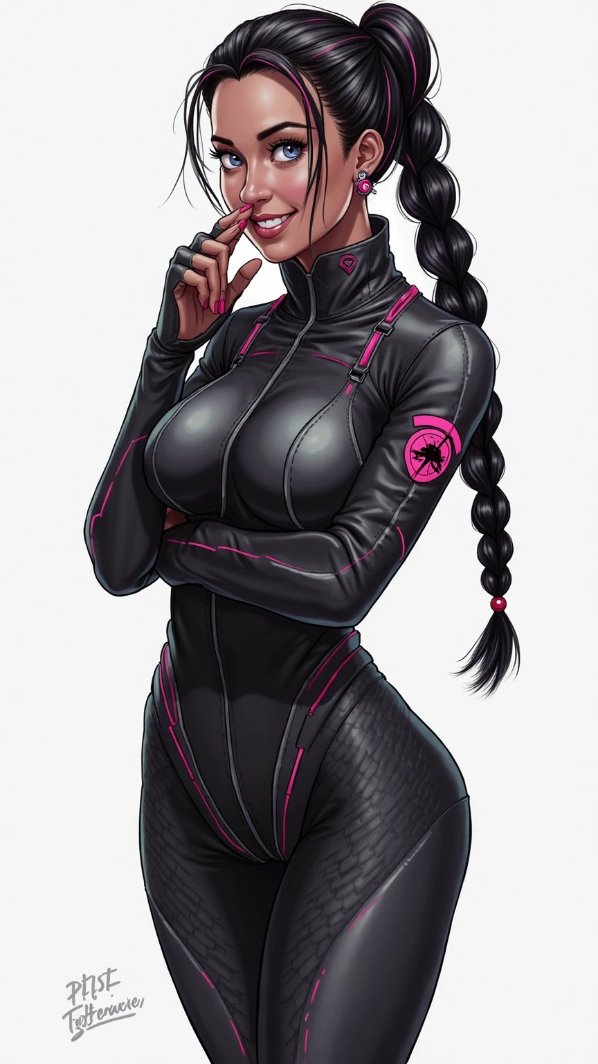 Female ninja,tightsuit,Hot figure,Bigchest,big assa,Sword in hand,a sexy pose