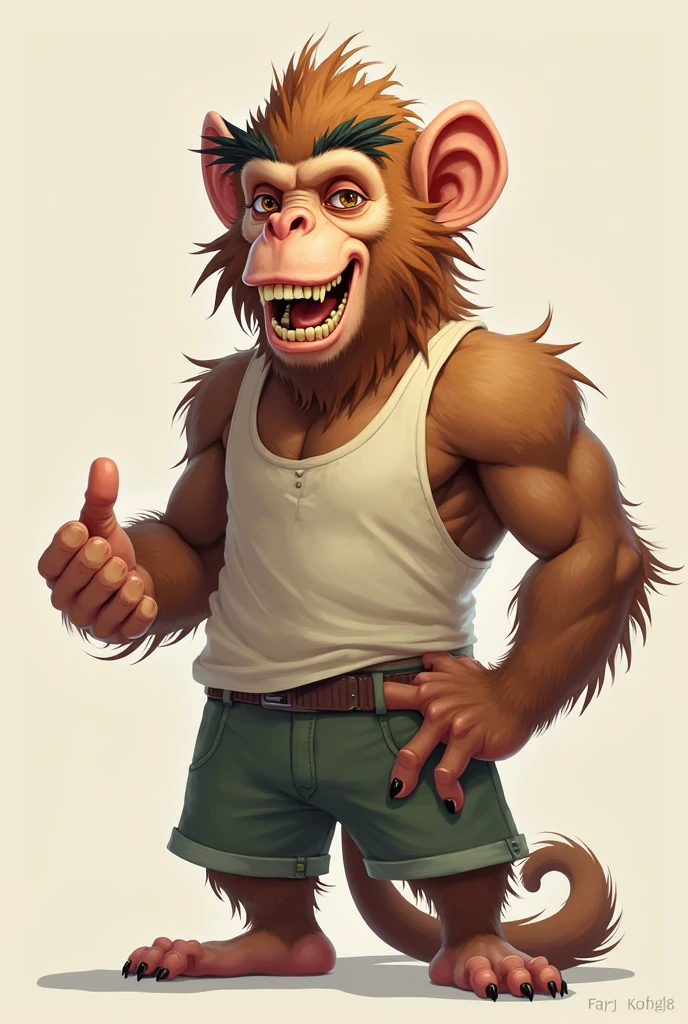 Create a monkey face