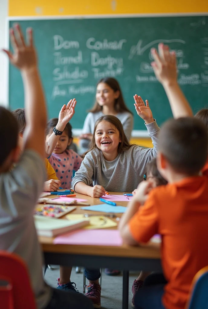 school room with students