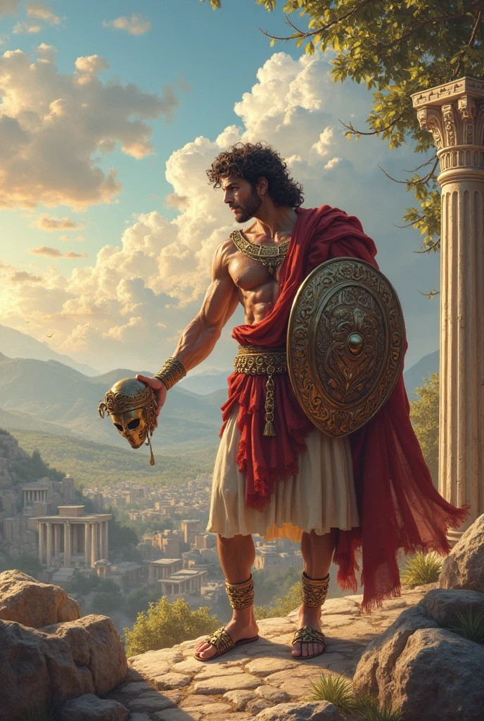 Hermes is one of the important Greek gods and ancient mythology : The messenger of the gods, the god of trade and theft.