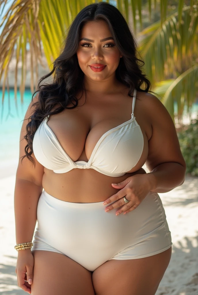 MILF,  JAPENESE, EBONY, BBW, photo vintage, visage feminin parfait, erotic, ,  tache de rousseur, 1969, Tout de suite, ,   choker, aroused, MODE, TRES TRES GROS ÉNORMES SEINS TRES longs naturels qui dÉboRdent du maillot , gigantic tits,  FRONT VIEW PORTRAIT.  WHITE COSTUME, BEAUTIFUL EYES, BEAUTIFUL HANDS, LIGHT SMILES, Beach BACKGROUND,