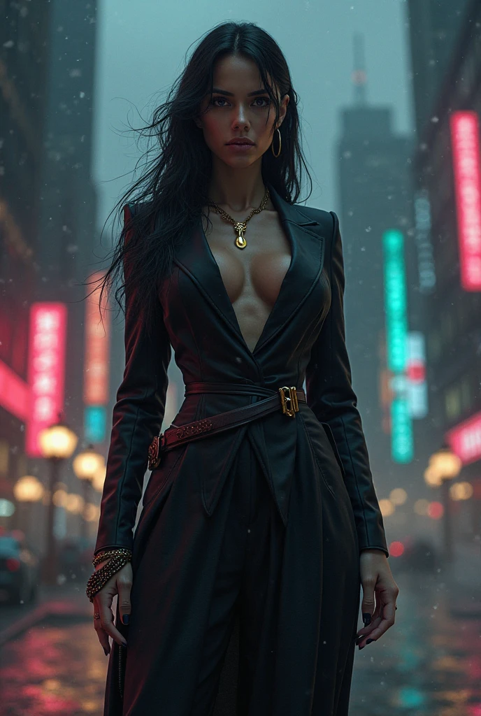 matrix trinity,kung fu,(masterpiece, Best Quality, High resolution, 32K HDR)), (Perfect portrait of trinity00:1.15), (black body suit:1.1, realistic Trinity sunglasses:1.1), Ultra detailed eyes, hyper derailed face, Detailed mouth, Detailed skin texture, (Atmospheric lighting), Shot with Aricum LT camera, ( on the highway:1.1, Huge breasts:1.15),