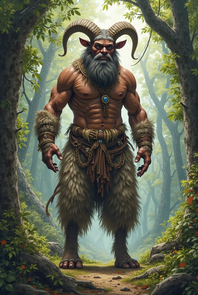 Oak、Green skin、Warrior、male、Muscular、fat、Shaman