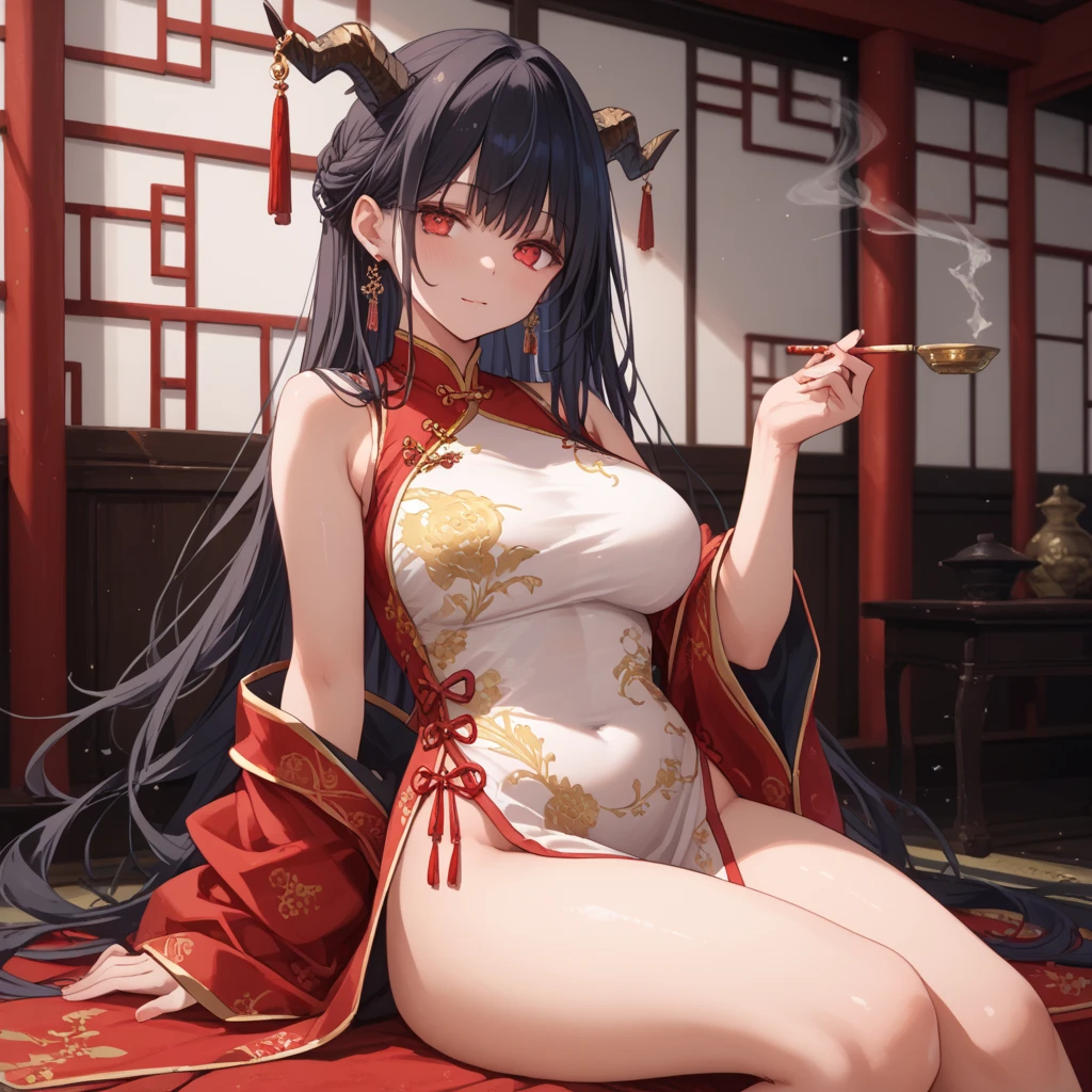 (Big Tits,valley,Plump,Saggy breasts,Rocket Breasts,Big Breasts),sexy,whole body,(Long Hair,Black Hair,Straight bangs,Straight Hair),Breast bag,(Shrine maiden,Priesthood,Shrine maiden服,Shrine maiden装束,Scarlet hakama,No sleeve),Religious Ceremony,ceremony,Sacred offering,shrine,Tree Eyes,Worried brow,Shyness,Beauty,transformation,Dirty pervert,Wet and see-through,Big Butt,barefoot,Thigh,Plump,Soaking wet,slimy,Nipples,Puffy nipples,Ecstasy face,Ahegao,Acme,Ecstasy,Agony,rope,Bite,注連rope,talisman,Shameless,Lust,Horny,Sleep paralysis,Erotic squatting