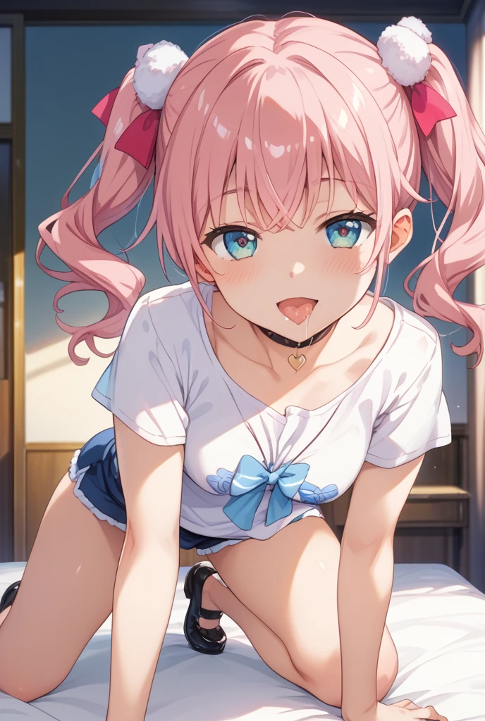 Pink Chino Shorts、Shorts and thigh gap、Wide opening in shorts、Wide-legged shorts